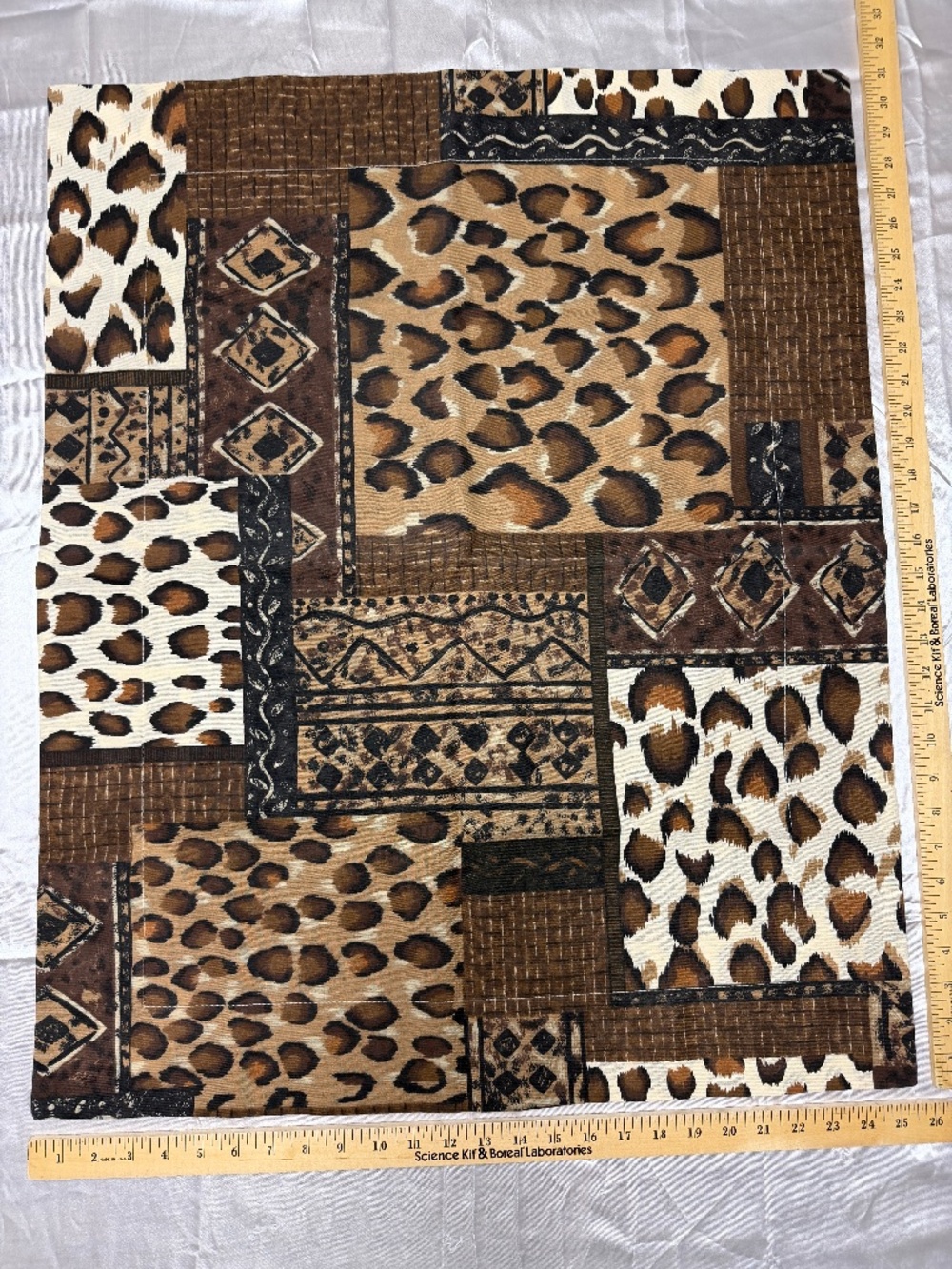 Dan River VTG 1980s Animal Tribal Brown Standard Pillow Sham Poly/cotton USA NEW
